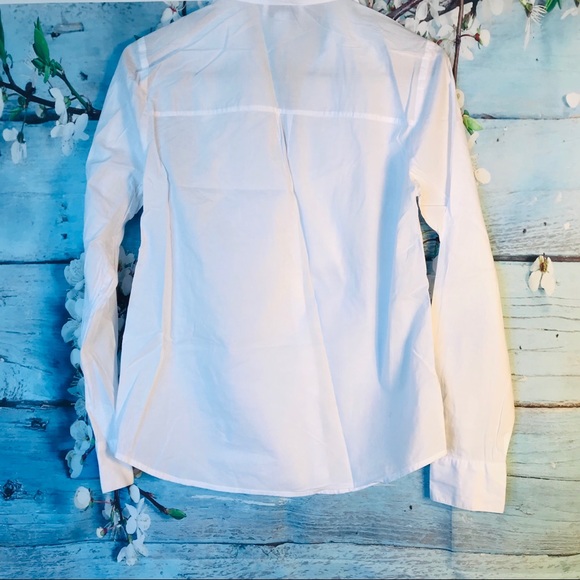 ANN TAYLOR LOFT WHITE TOP SZ2 - Picture 5 of 8